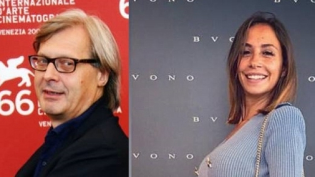 Vittorio Sgarbi e Malena la pugliese