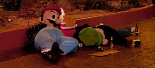 Drunk Mario and Luigi via Flickr