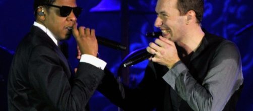 Chris Martin, frontman dei Coldplay, e il noto rapper Jay-Z