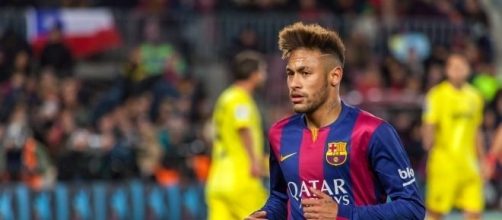 Neymar con la maglia del Barcellona.