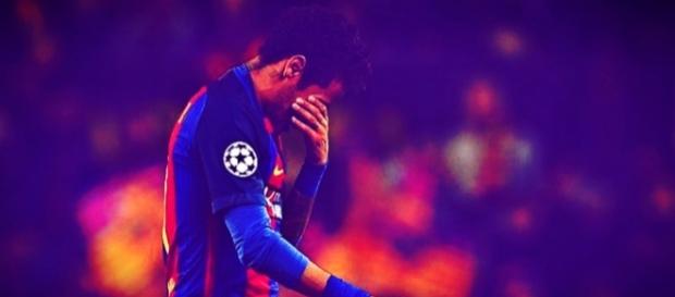 Neymar en las semifinales contra la Juventus de Turín Neymar en las semifinales contra la Juventus de Turín