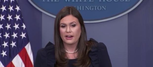 Sarah Huckabee Sanders, via YouTube Sarah Huckabee Sanders, via YouTube