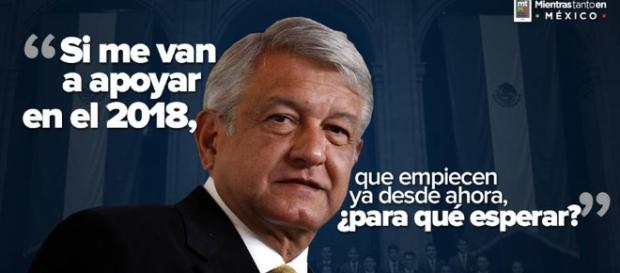 Si me van a apoyar para el 2018, empiecen desde ahora: AMLO - - mientrastantoenmexico.mx Si me van a apoyar para el 2018, empiecen desde ahora: AMLO - - mientrastantoenmexico.mx