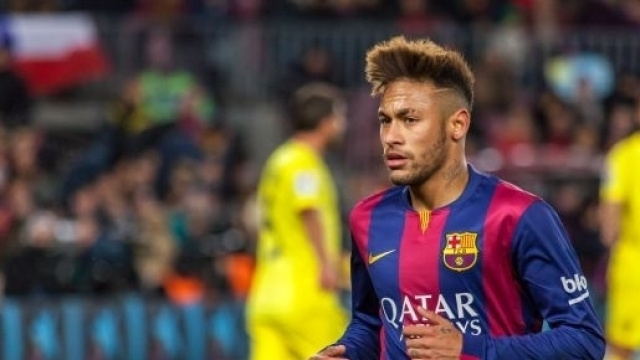 Neymar con la maglia del Barcellona.