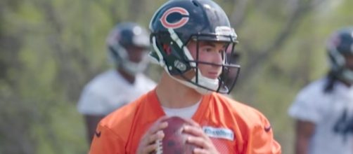 Chicago Bears quarterback Mitchell Trubisky will get some time to shine in Thursday's preseason game. [Image via Chicago Bears/YouTube]