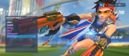 Tracer's 'Track and Field' skin from the 'Overwatch' Summer Games. (image source: YouTube/Mark Hoo)