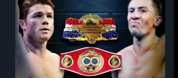 Canelo Alvarez and Gennady Golovkin/ photo by @GoldenBoyBoxing via Twitter Canelo Alvarez and Gennady Golovkin/ photo by @GoldenBoyBoxing via Twitter