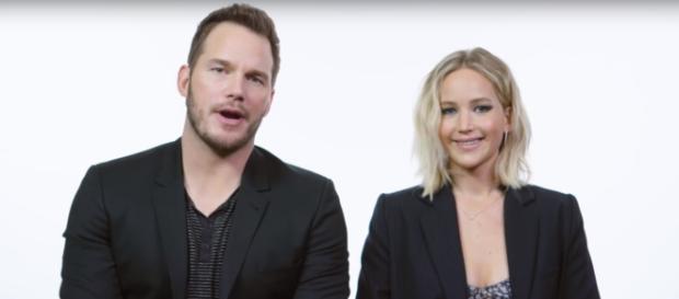 Chris Pratt, Jennifer Lawrence | YouTube screenshot | Wired/https://www.youtube.com/watch?v=Q5M4KQ1EU-I Chris Pratt, Jennifer Lawrence | YouTube screenshot | Wired/https://www.youtube.com/watch?v=Q5M4KQ1EU-I