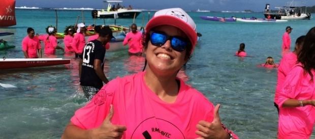 Elle l'a fait! Alexandra Calcas a remporté son pari fou! Crédit photo : Vaa News Elle l'a fait! Alexandra Calcas a remporté son pari fou! Crédit photo : Vaa News