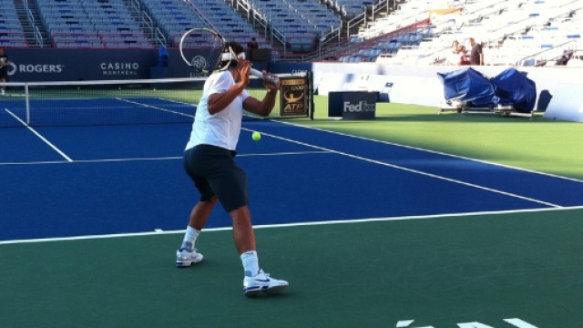 Leçon de tennis avec Rafael Nadal à Montréal