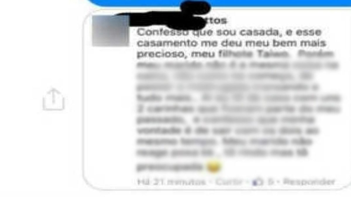 Mulher casada revela sua traição no Facebook e marido recebe o print da  conversa