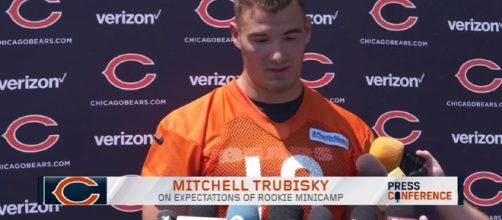Mitchell Trubisky talks Rookie Minicamp - Image- Chicago Bears | YouTube