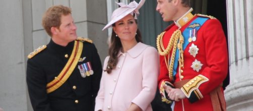 Prince Harry, Kate Middleton, and Prince William- (Wikimedia Commons/Carfax2)