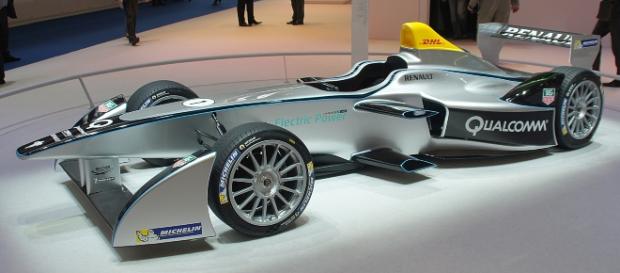 Formula E race car - Smokeonthewater via Wikimedia Commons Formula E race car - Smokeonthewater via Wikimedia Commons