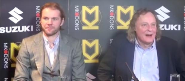 Robbie Neilson and Pete Winkelman via MK Dons/ Youtube Robbie Neilson and Pete Winkelman via MK Dons/ Youtube
