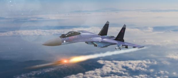 Russian Su-35 forerunner of the Su-57.https://pixabay.com/en/sukhoi-35-aircraft-russian-1880484/ Russian Su-35 forerunner of the Su-57.https://pixabay.com/en/sukhoi-35-aircraft-russian-1880484/