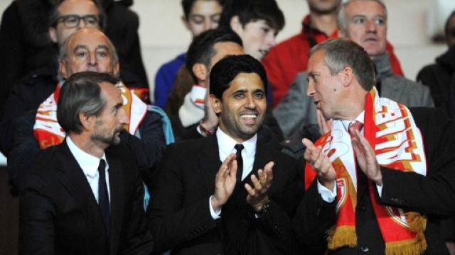 Blanc, Al Khelaifi et Vasilyev. Cr&eacute;dit photo : foot01.com