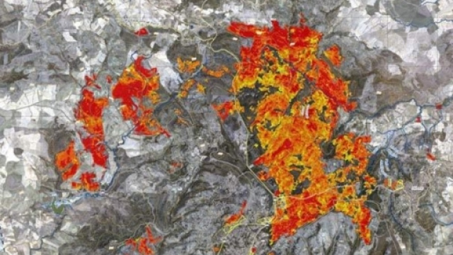 La mappatura riguardante l'area di Piazza Armerina, in Sicilia (fonte protezionecivile.gov.it)