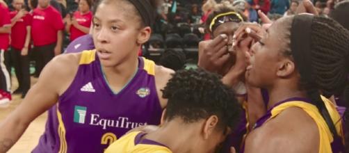 The Los Angeles Sparks picked up a big win on the road over Minnesota on Friday night. [Image via WNBA/YouTube]