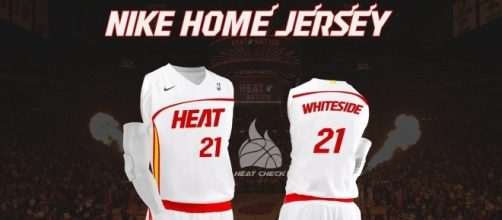 Miami Heat Nike jersey concept. Image Credit: Own work