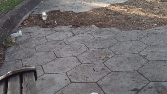 Incuria e sporcizia, Parco Tafuro, Lecce