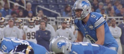 Detroit Lions quarterback Matthew Stafford may see limited time on the field in today's preseason game with the Colts. [Image via NFL/YouTube]