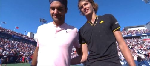 Federer and Zverev/ Photo: screenshot via ATPWorld Tour channel on YouTube