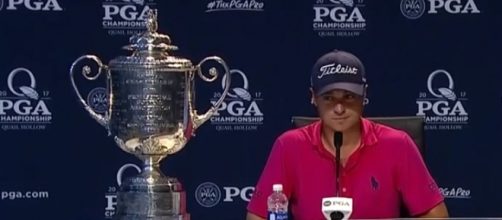 Justin Thomas Press Conference after winning the 2017 PGA Championship via YouTube/PGA.com
