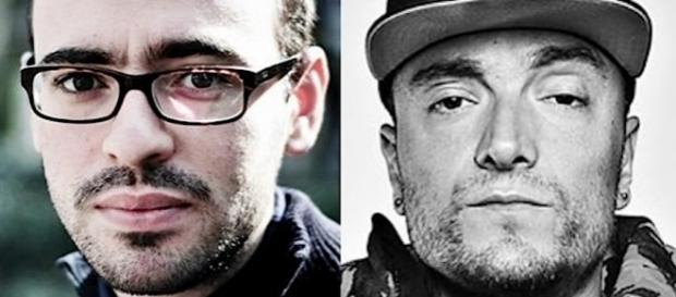 Salvatore Aranzulla a sinistra, Guè Pequeno a destra. Salvatore Aranzulla a sinistra, Guè Pequeno a destra.