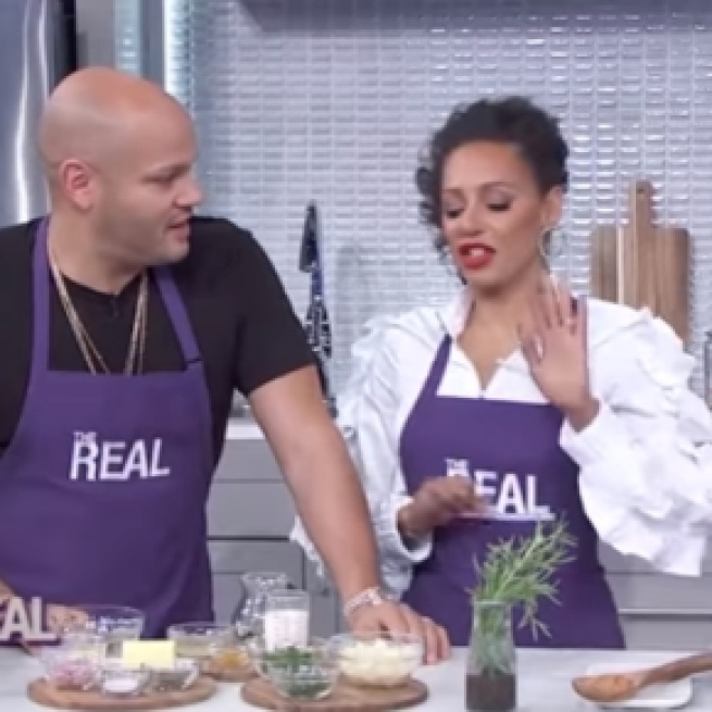 Mel B Hits the Kitchen with Her Hubby but nanny denies her role in divorce - Image |The Real Daytime | YouTube