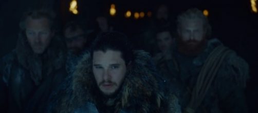 Jon Snow (Kit Harrington) leads a suicide mission in 'Game of Thrones' season 7, episode 5: 'Eastwatch.' / from 'YouTube' screen grab