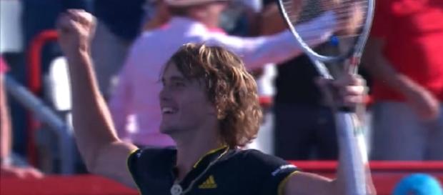 Alexander Zverev celebrating 2017 Rogers Cup title/ Photo: screenshot via Tennis TV channel on YouTube Alexander Zverev celebrating 2017 Rogers Cup title/ Photo: screenshot via Tennis TV channel on YouTube