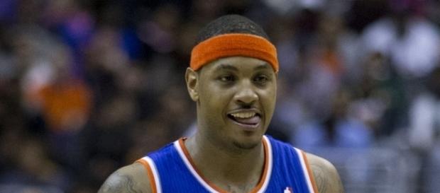 Carmelo Anthony smiling | Flickr | Keith Allison Carmelo Anthony smiling | Flickr | Keith Allison