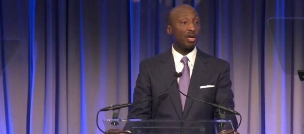 Merck CEO Kenneth Frazier incurs Trump's ire for quitting American Manufacturing Council. Image credit - UNAUSA01. Merck CEO Kenneth Frazier incurs Trump's ire for quitting American Manufacturing Council. Image credit - UNAUSA01.