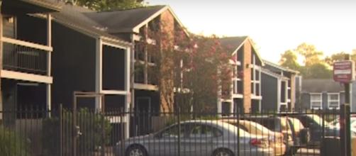 A photo showing the apartment complex where the baby was found - YouTube/CBSDFW