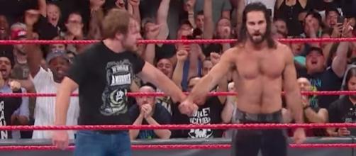 Dean Ambrose and Seth Rollins appear to finally be on the same page as of the latest WWE 'Raw' episode. [Image via WWE/YouTube]