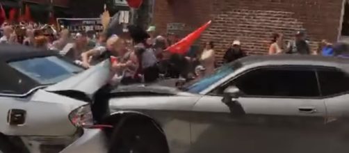 Car rams into crowd protesting in charlottesville (Virginia) jackson ahkila | YouTube