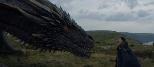 Jon Snow shows an ability to tame dragons in 'Game of Thrones'' episode 'Eastwatch.' source: Ice & Fire Reviews/youtube