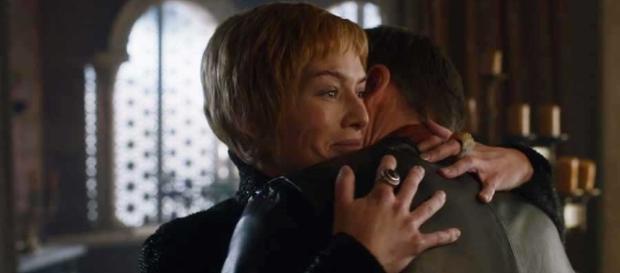 Cersei tells Jamie that she is pregnant with their child. source: AresPromo/youtube Cersei tells Jamie that she is pregnant with their child. source: AresPromo/youtube