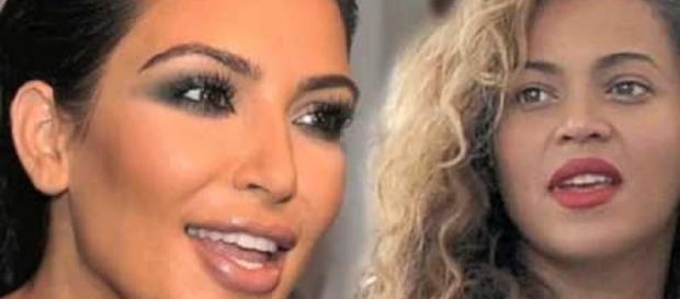 Kim Kardashian, Beyonce - Image via YouTube/Deezy Exclusive Kim Kardashian, Beyonce - Image via YouTube/Deezy Exclusive