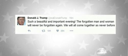 Donald Trump's First Tweet as President-Elect Says 'We Will Come ... - nbcnews.com