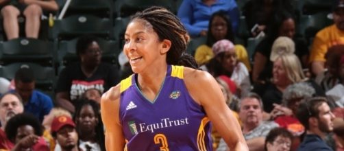 Candace Parker and the L.A. Sparks visit the Washington Mystics on Wednesday night. [Image via WNBA/YouTube]