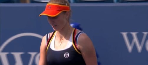 Ekaterina Makarova at 2017 Western & Southern Open in Cincinnati/ Photo: screenshot via WTA channel on YouTube