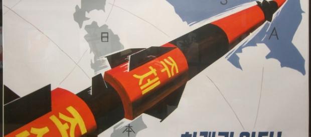 A Pyongyang ICMB propaganda poster. Photo: Tormod Sandtorv/Creative Commons A Pyongyang ICMB propaganda poster. Photo: Tormod Sandtorv/Creative Commons