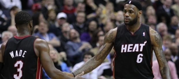 Dwyane Wade and LeBron James get their "NBA 2K18" ratings. Image Credit: Keith Allison / Flickr Dwyane Wade and LeBron James get their "NBA 2K18" ratings. Image Credit: Keith Allison / Flickr