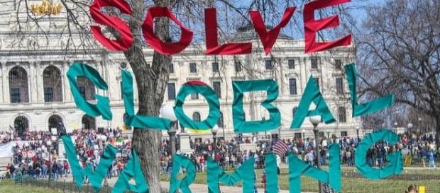 Solve Global Warming Now (Credit – Tony Webster – wikimediacommons) Solve Global Warming Now (Credit – Tony Webster – wikimediacommons)