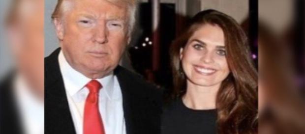 Trump with new White House Communications Director Hope Hicks. Image credit - Washington Weekly/YouTube. Trump with new White House Communications Director Hope Hicks. Image credit - Washington Weekly/YouTube.