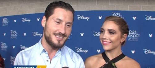 Val Chmerkovskiy gushes about his girlfriend Jenna Johnson in recent interview. (YouTube/Access Hollywood)