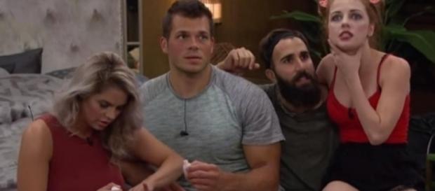 'Big Brother 19' Mark, Elena, Paul, Raven promo shot.** used w/ permission CBS 'Big Brother 19' Mark, Elena, Paul, Raven promo shot.** used w/ permission CBS