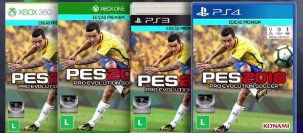 PES 18: Coutinho na capa do jogo PES 18: Coutinho na capa do jogo